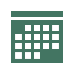 Monthly calendar with solid fill